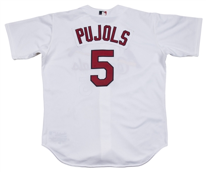 2001 Albert Pujols Rookie Season St. Louis Cardinals Home Game Jersey (MEARS & Sports Investors)